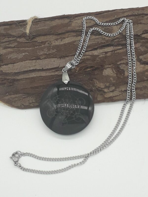 Pendentif obsidienne