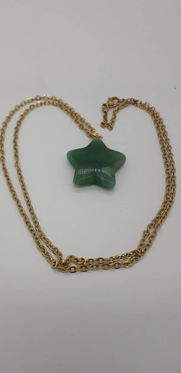 Pendentif étoile Aventurine (TIF.ave.01)